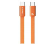 USAMS Kabel 60W USB-C do USB-C 1.2m pomarańczowy - 1490220 - zdjęcie 1